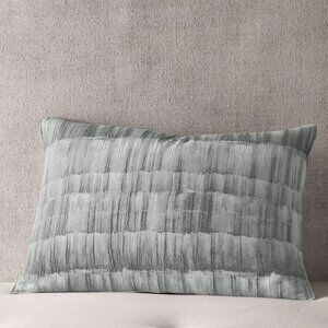 NEW Hudson Park Brushed Texture Stripe Pillow Sham 100191539SD Gray Standard
